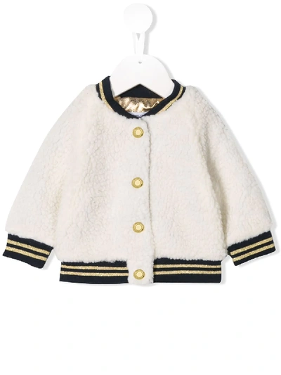 Little Marc Jacobs Babies' Contrast Bomber Jacket In White