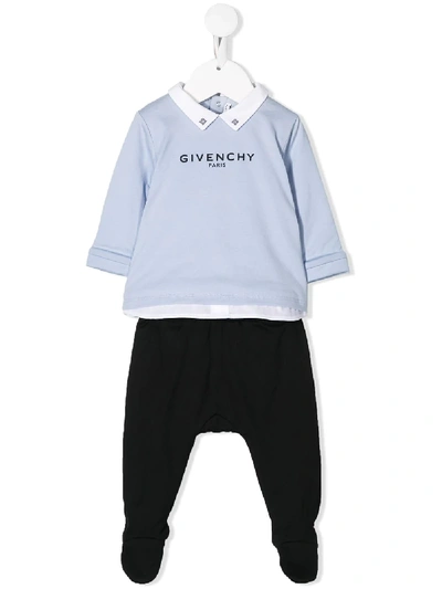 Givenchy Babies' Two Piece Set In Blue