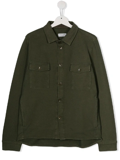 Paolo Pecora Teen Shirt Jacket In Grey