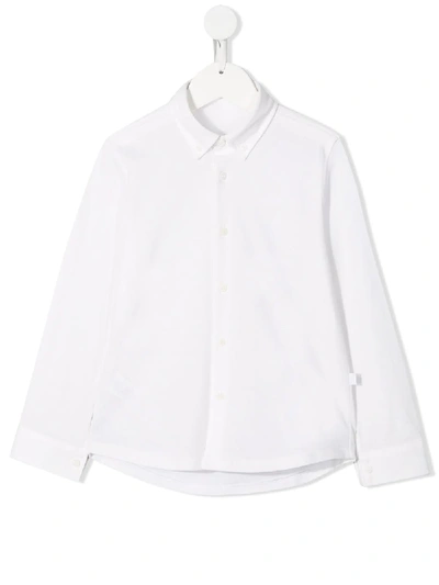 Il Gufo Kids' Long-sleeve Fitted Shirt In White