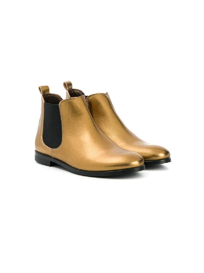 Bonpoint Kids' Ankle Boots In Gold