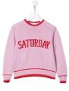 Alberta Ferretti Teen Saturday Soft Knit Jumper In Pink