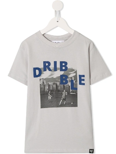 Molo Kids' Ts Football T-shirt In White