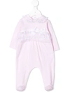 Aletta Babies' Peter Pan Collar Pajamas In Pink