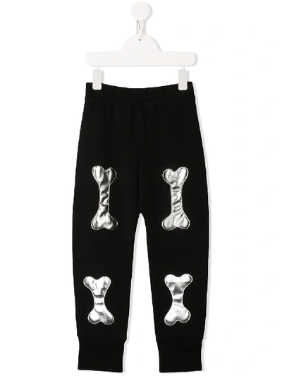 Wauw Capow By Bangbang Kids' Ben Bones Trousers In Black