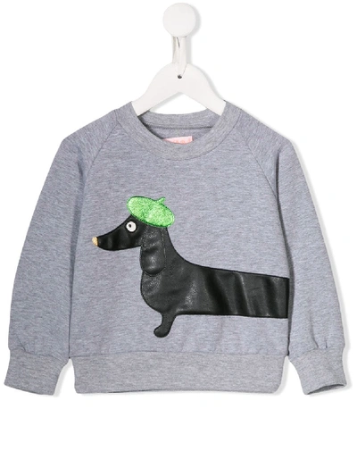 Wauw Capow By Bangbang Babies' Sausage Sweatshirt In Grey