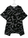 Stella Mccartney Kids' Camouflage Print T-shirt In Black