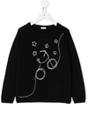 IL GUFO EMBROIDERED DETAIL SWEATER