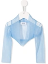 Aletta Sheer Bolero Jacket In Blue