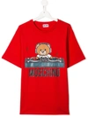Moschino Kids' Toy Dj T-shirt In Red