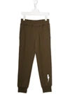 Neil Barrett Kids' Logo Print Track Trousers In Green