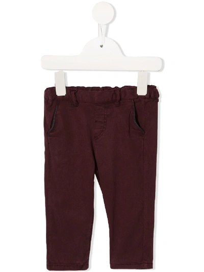 Tartine Et Chocolat Babies' Straight Pull-on Trousers In Red