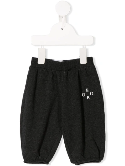 Bobo Choses Babies' Logo Print Track Pants In Black