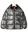 AI RIDERS ON THE STORM HOODED PUFFER JACKET