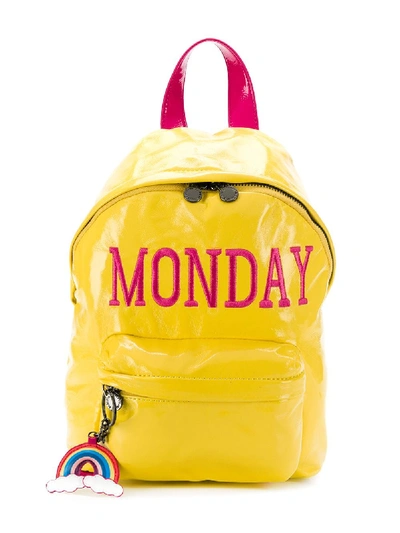Alberta Ferretti Kids' 'monday' Backpack In Yellow