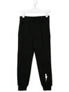 Neil Barrett Kids' Lightning Bolt Track Pants In Black