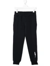 Neil Barrett Kids' Lightning Bolt Track Pants In Blue