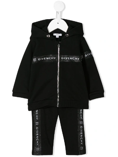 Givenchy Babies' Two-piece Tracksuit In Black