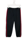 Gucci Logo Trackpants In Blue