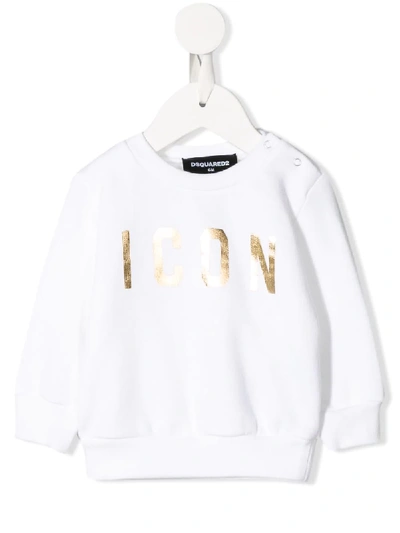 Dsquared2 Babies' 'icon' Sweatshirt In White