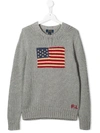 RALPH LAUREN AMERICAN FLAG针织毛衣