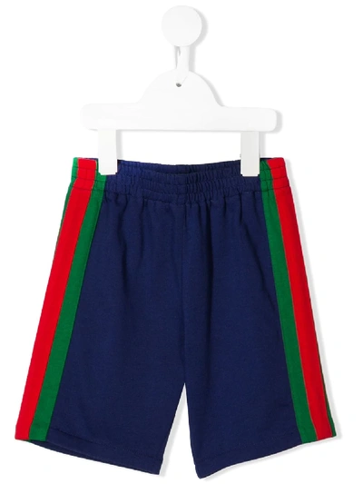 Gucci Babies' Side Stripe Shorts In Purple