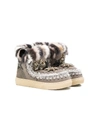 Mou Kids' Eskimo Ankle Boots In Neutrals