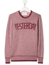 ALBERTA FERRETTI TEEN YESTERDAY LAMÉ JUMPER