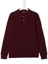 Polo Ralph Lauren Teen Logo Embroidered Polo Shirt In Brown