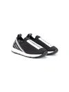 Dolce & Gabbana Sorrento Logo-tape Slip-on Sneakers In Black