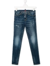 Dsquared2 Kids' Classic Skinny Jeans In Blue