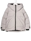 AI RIDERS ON THE STORM HOODED PUFFER COAT