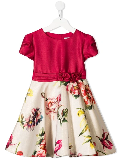 Abel & Lula Kids' Floral Print Dress In Pink