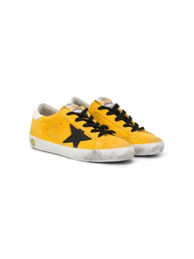 Golden Goose Kids' Star Sneakers In Yellow