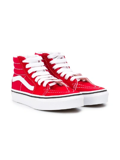Vans Kids' Sk8-hi Sneakers In Red