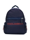 DOLCE & GABBANA EMBROIDERED SHELL BACKPACK