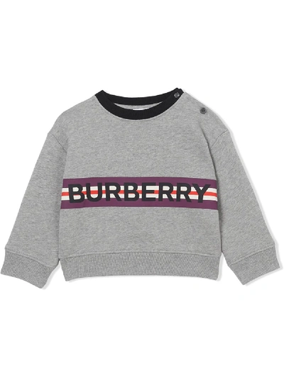 Burberry Boys' Mini Marlon Logo Sweatshirt - Baby In Grey