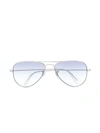 Ray-ban Junior Kids' Aviator Sunglasses In Silver