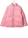 Stella Mccartney Teen Padded Jacket In Pink