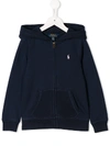 Polo Ralph Lauren Classic Zip Hoodie In Blue