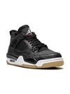 Jordan Air  4 Retro Se "laser Black/gum" Sneakers In Black