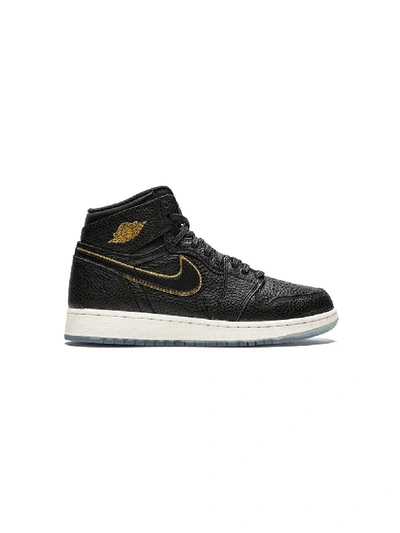 Jordan Kids' Air  1 Retro High Trainers In Black