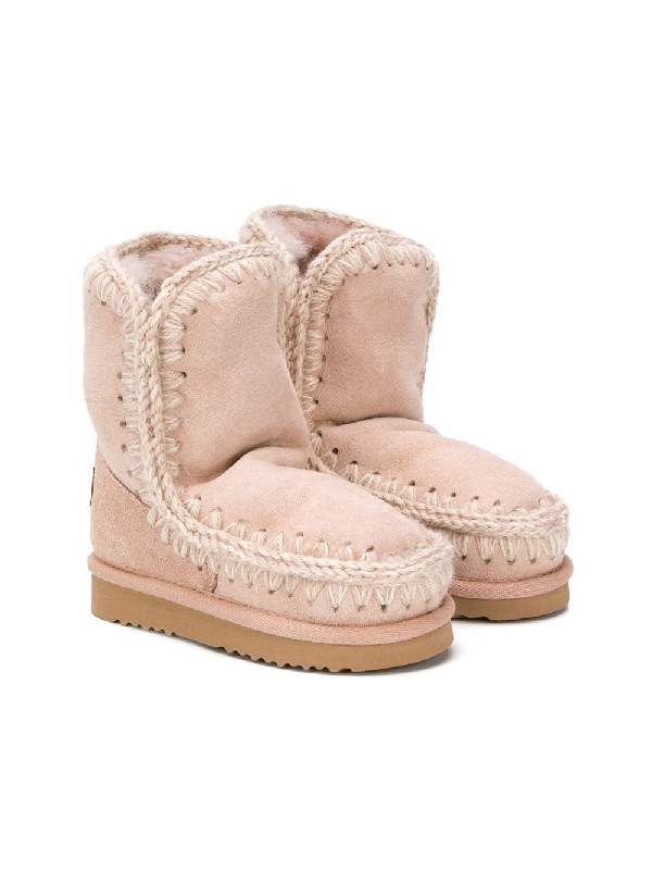 Mou Kids' Eskimo Ankle Boots In Pink | ModeSens
