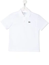 Lacoste Kids' Polo Shirt In White