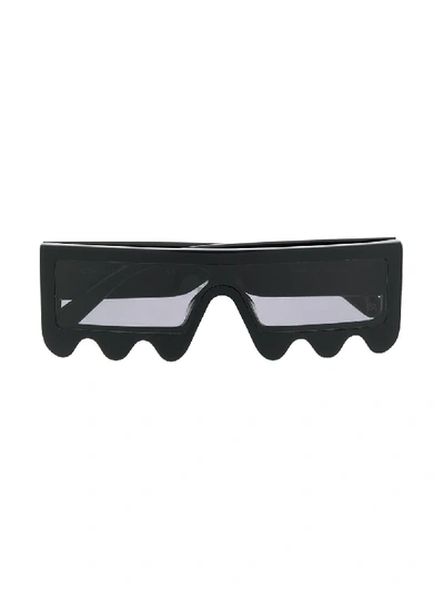 Stella Mccartney Kids' Jagged Square-frame Sunglasses In Black