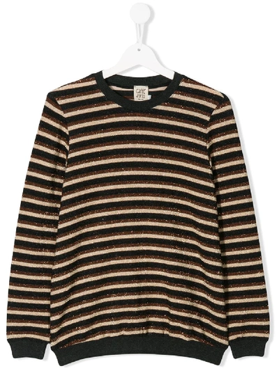 Caffe' D'orzo Kids' Ester Jumper In Brown