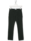 Paolo Pecora Teen Mid-rise Slim-fit Trousers In Grey