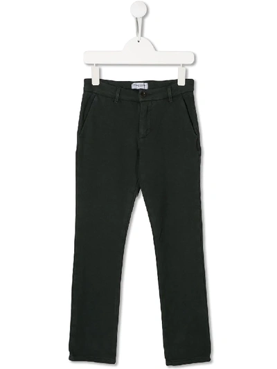 Paolo Pecora Teen Mid-rise Slim-fit Trousers In Grey