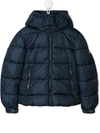 Save The Duck Kids' Zipped Padded Jacket In Blue