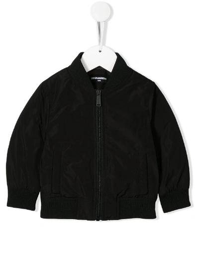 Dsquared2 Babies' Icon Bomber Jacket In Black